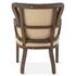 Elizabeth Gray Velvet Armchair with Exposed Frame and Solid Wood Legs by Home Trends & Design