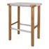 Elio Wood Counter Stool w/ Rope, Natural/Sand Lace by New Pacific Direct