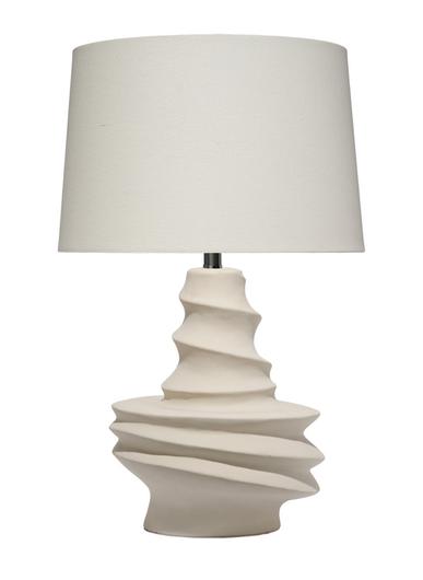 Dune Ceramic Table Lamp with Linen Shade by Jamie Young