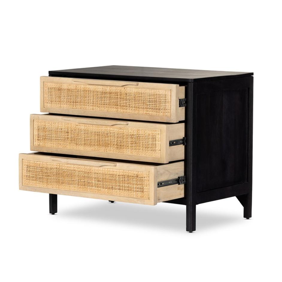 Sydney Large Nightstand - Black Wash by Four Hands