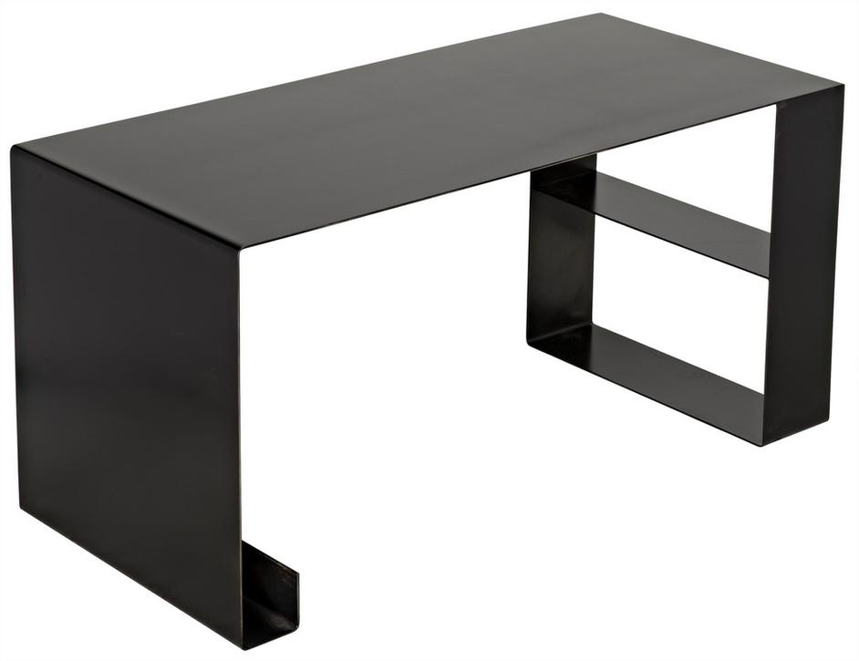 Black Steel Desk by Noir Furniture