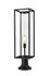Dunbroch 1 Light Outdoor Pier Mounted Fixture in Black Finish by Z-Lite