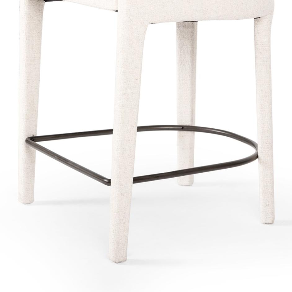 Hawkins Stool In Omari Natural In Counter by FOUR HANDS