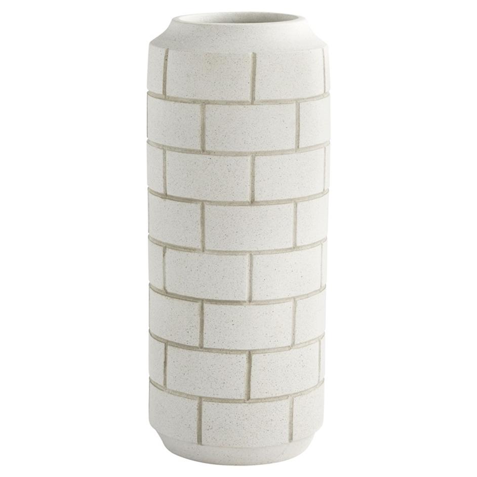 Mason Vase | White -Large by Cyan Design