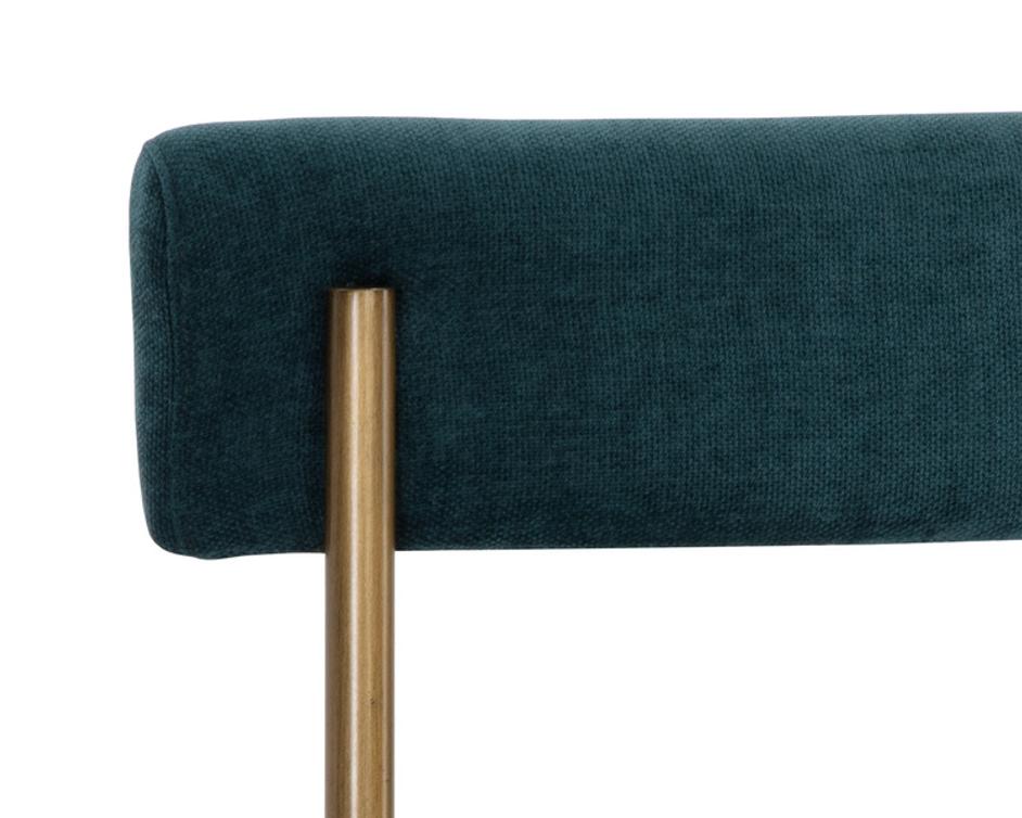SENECA DINING CHAIR - ANTIQUE BRASS - DANNY TEAL by Sunpan