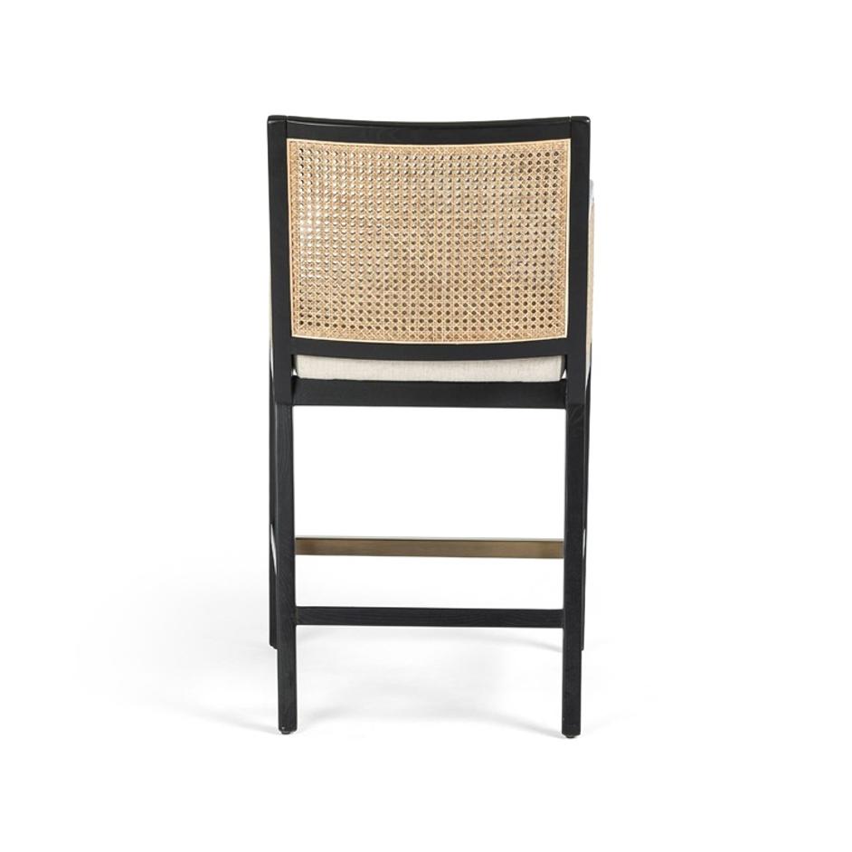 Antonia Cane Bar + Counter Stool - Savile Flax by Four Hands