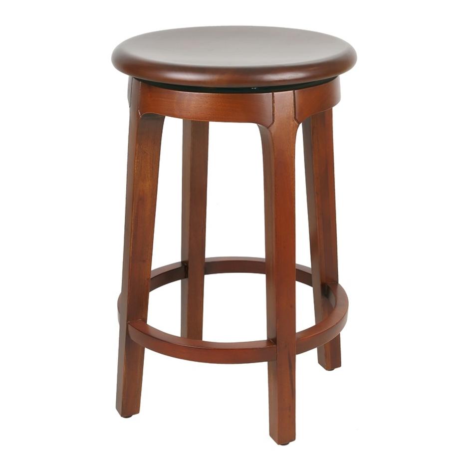 Foxy Swivel Counter Stool, Cinnamon Brown by New Pacific Direct