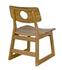 Buraco Teak Chair with Satin Gloss Finish by Noir Furniture