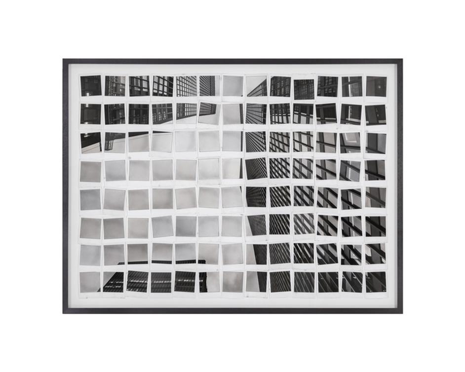 PICTURE IN POLAROIDS - 50" X 35" - BLACK FRAME by Sunpan