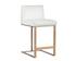 Dean Counter Stool - Antique Brass - Cantina White by Sunpan