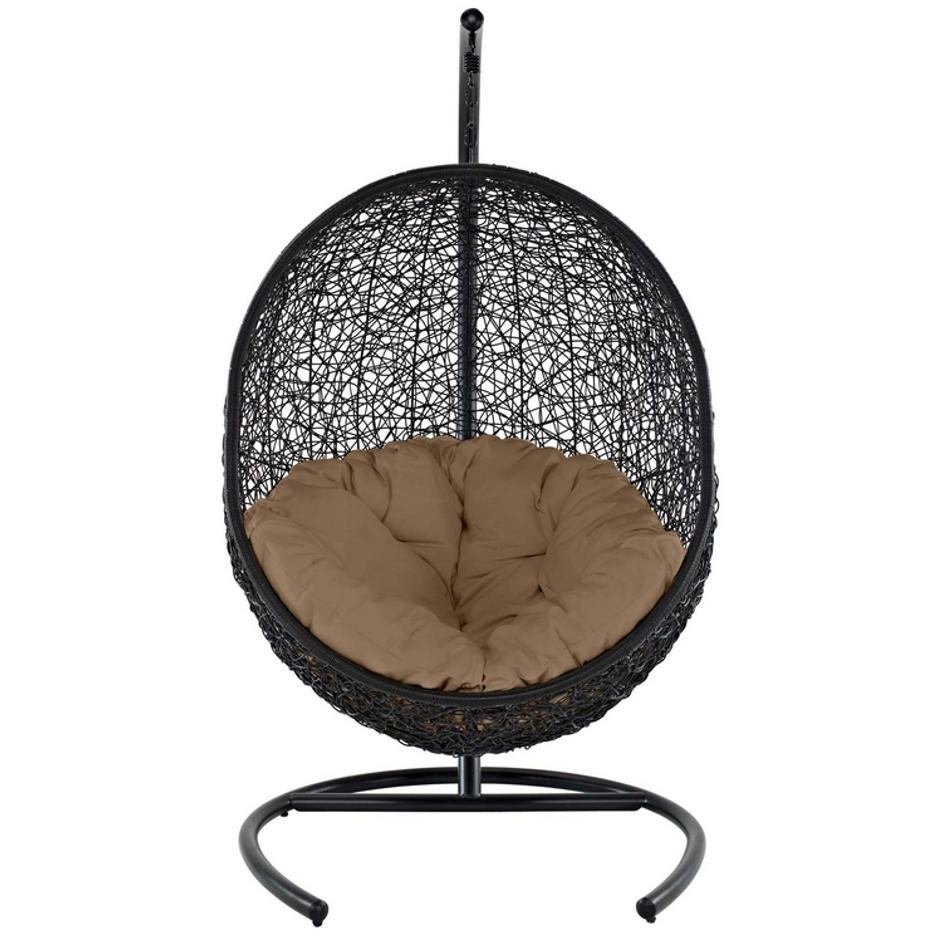 Lawson Swing Outdoor Patio Lounge Chair In Mocha by Modway Furniture