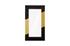 Scorched Mirror, Rectangle, Black and Gold Leaf by Phillips Collection