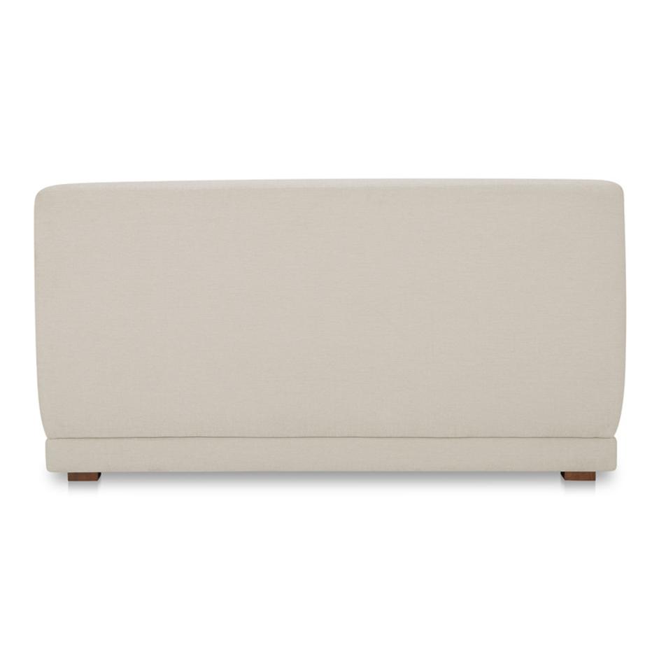 Fraser Wedge Slipper Chair Off White by Moes Home