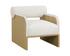 COBURN LOUNGE CHAIR - RUSTIC OAK - ECLIPSE WHITE by Sunpan
