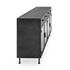 Nore Metal/Glass 4Dwr 4Dr Cabinet Blackened Steel by Classic Home
