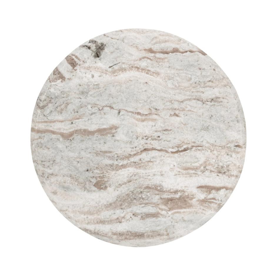 Nordens Marble Round End Table by Classic Home