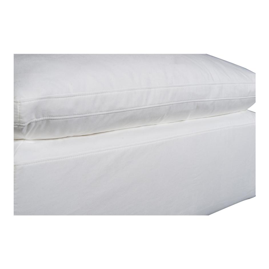 TERRA CONDO OTTOMAN LIVESMART FABRIC CREAM by Moes Home