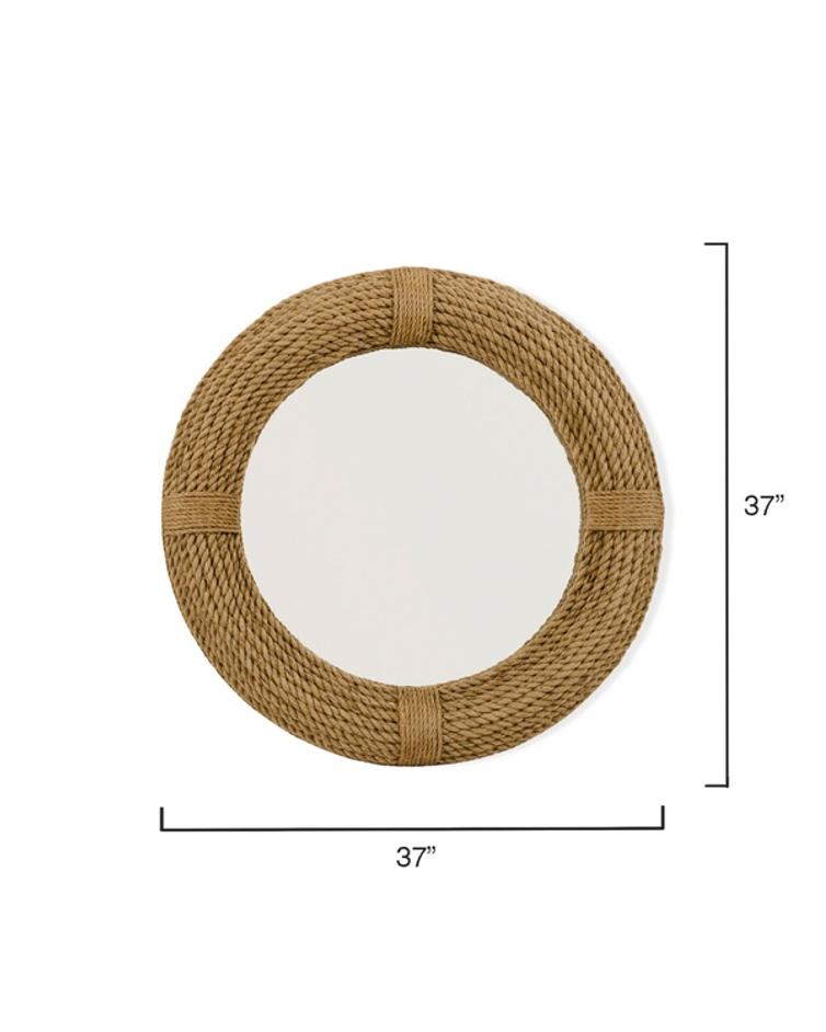 Round Rope Wall Mirror by Jamie Young