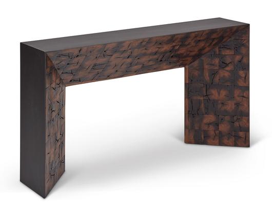 Old Post Inlay Console by Urbia Imports
