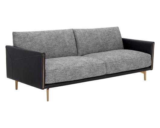 ASHI SOFA - NASH ZEBRA / COAL BLACK by Sunpan