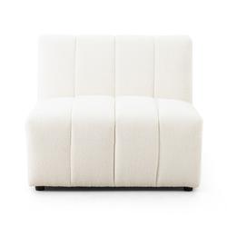 Langham Channeled Armless Pc In Fay Cloud by FOUR HANDS