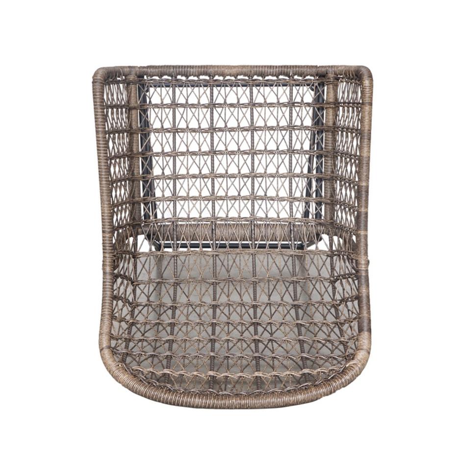 Bandera Outdoor Woven Counter Stool-Grey by FOUR HANDS