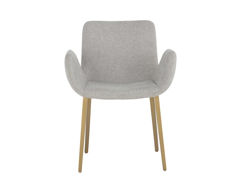 Lucano Dining Armchair - Belfast Heather Grey by Sunpan