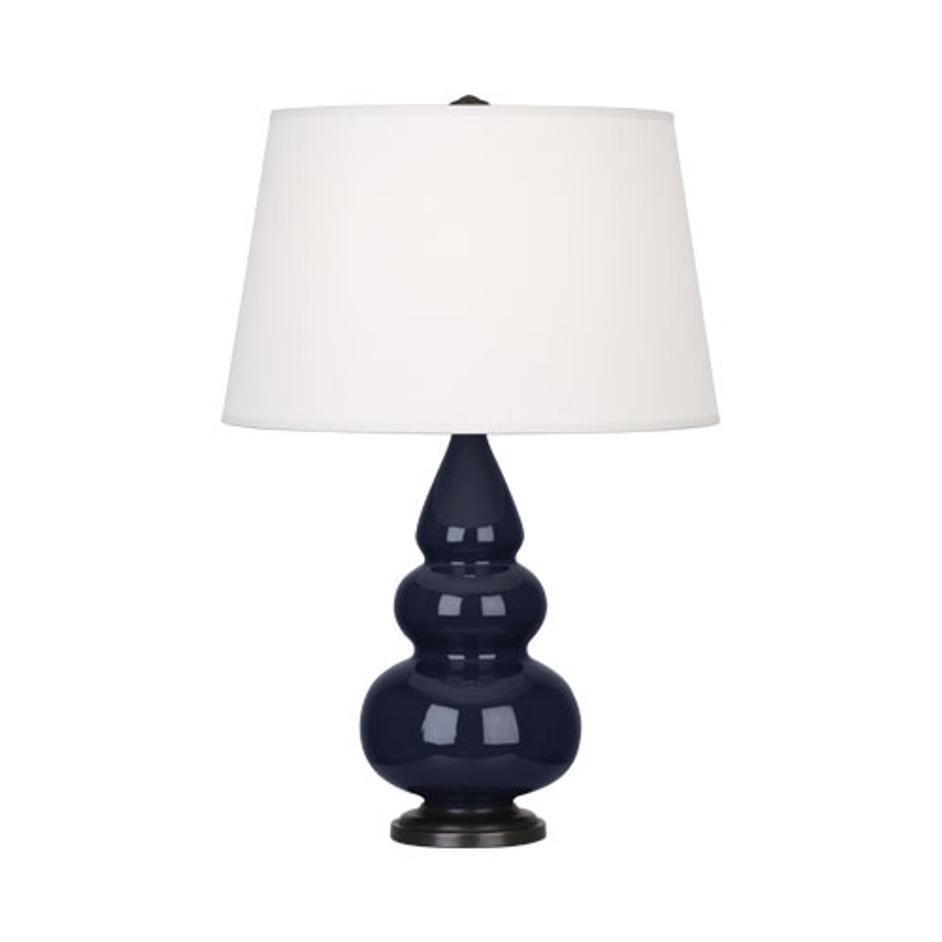 Midnight Small Triple Gourd Accent Lamp by Robert Abbey