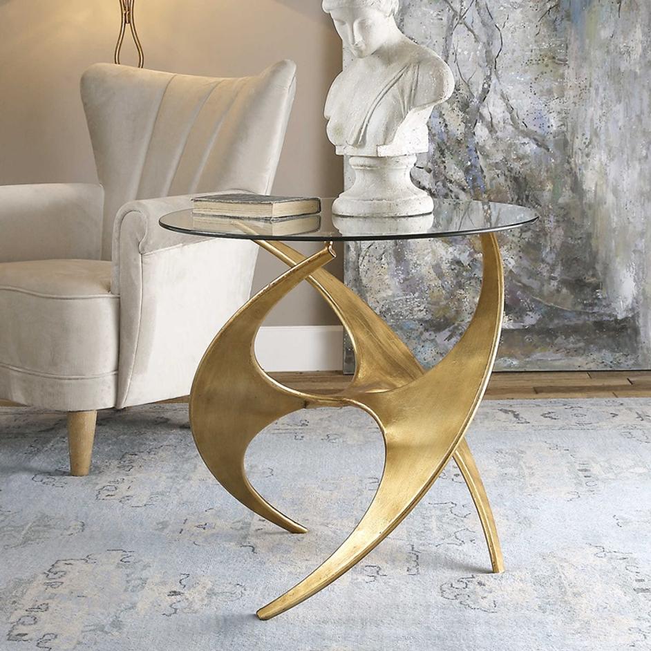 Graciano Glass Accent Table by Uttermost