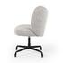 Plato Desk Chair In Knoll Domino-Black Aluminum by Four Hands