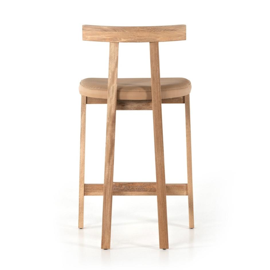 Tex Bar + Counter Stool - Natural Leather by Four Hands