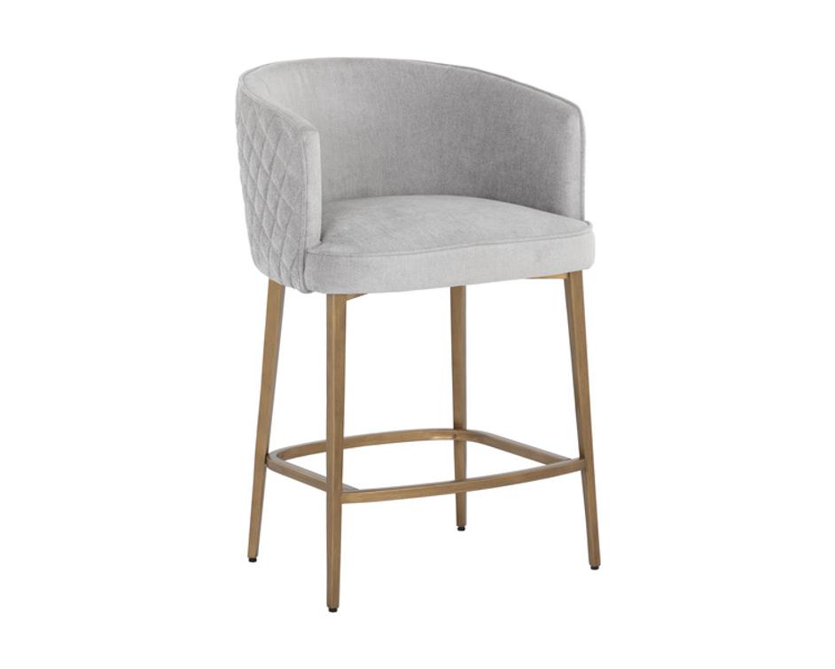 CORNELLA COUNTER STOOL - POLO CLUB STONE by Sunpan