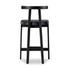 Tex Stool In Black Rosa Morada by FOUR HANDS