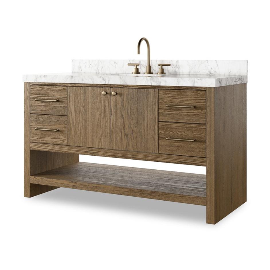 Anthem Single Wide Vanity - Washed Natural Veneer by Four Hands