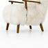 Ashland Armchair-Mongolia Cream Fur by FOUR HANDS