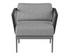 CATANIA ARMCHAIR - DARK GREY - COPACABANA GREY by Sunpan