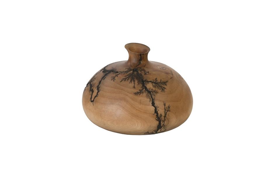 Lightning Vase, Mango Wood, Short by PHILLIPS COLLECTION