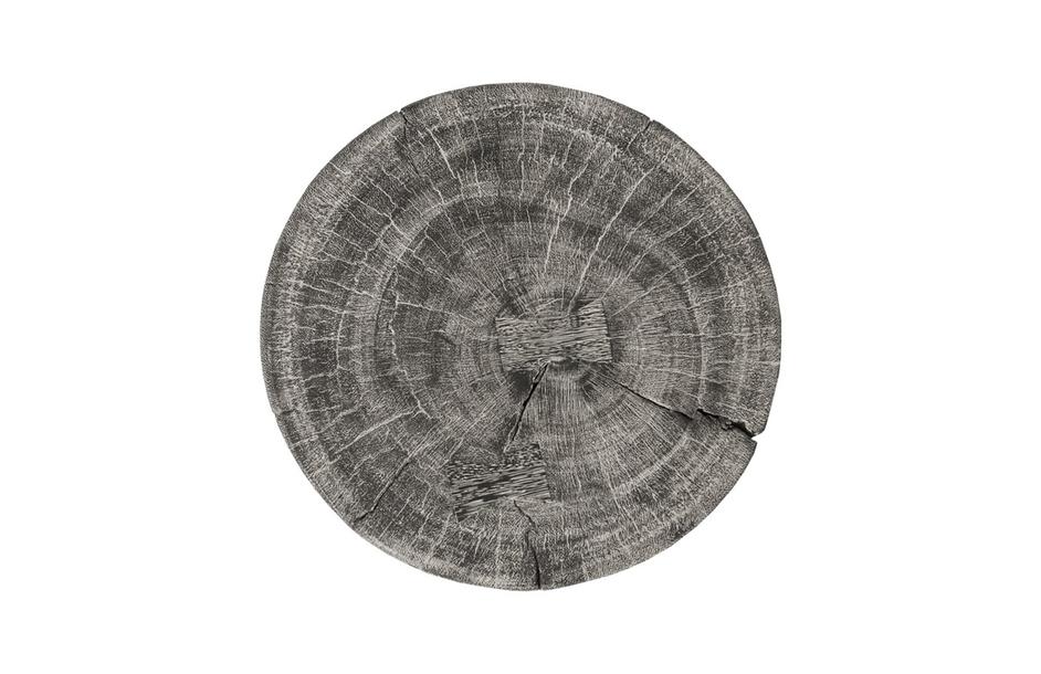 Curved Wood Stool, Thin, Gray Stone by PHILLIPS COLLECTION