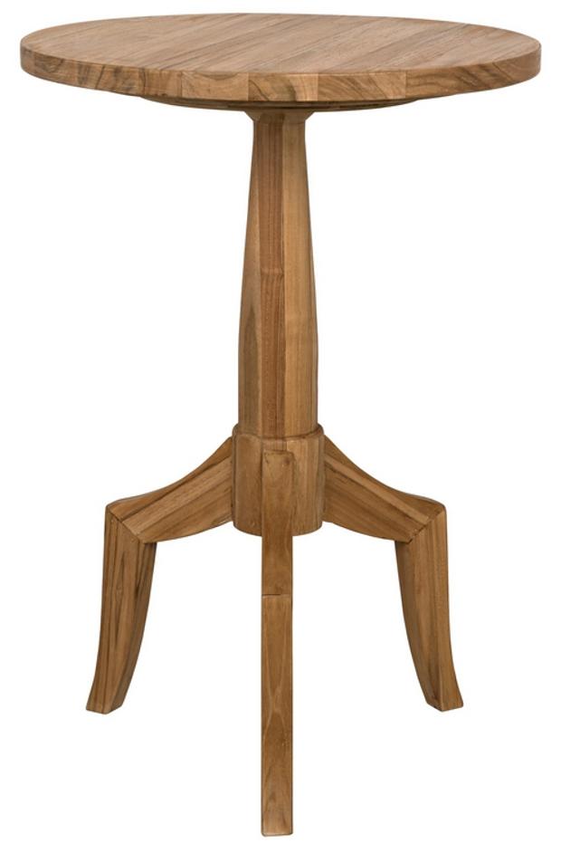 Atomic Teak Dining Table with Semi-Gloss Finish by Noir Furniture