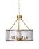 Glenn Large Round Metal 6-Light Chandelier, Antique Brass by Jamie Young