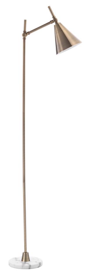 Kennedy Iron Floor Lamp, Brass by Jamie Young