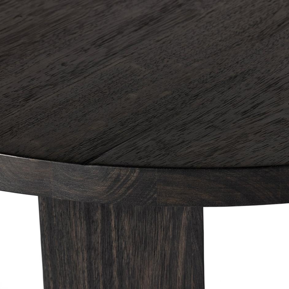 Mesa Large Round Coffee Table In Ebony by FOUR HANDS