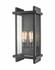 Fallow 2 Light Outdoor Wall Sconce in Black Finish by Z-Lite