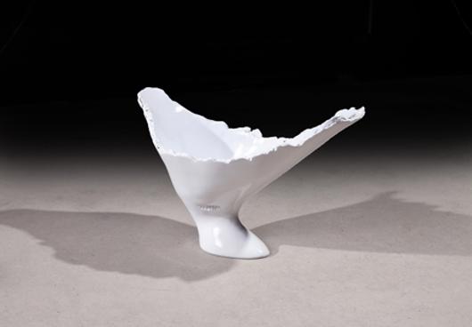 Burled Vase Glossy White by PHILLIPS COLLECTION