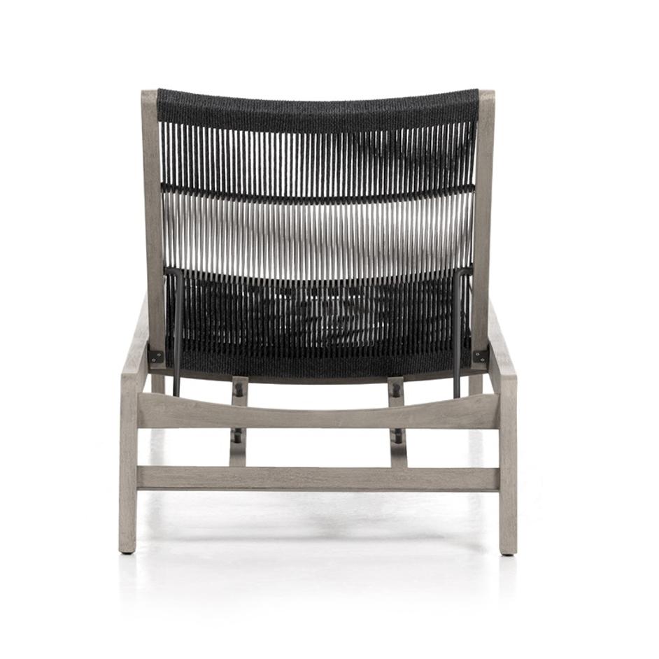 Julian Outdoor Chaise Lounge In Grey by FOUR HANDS