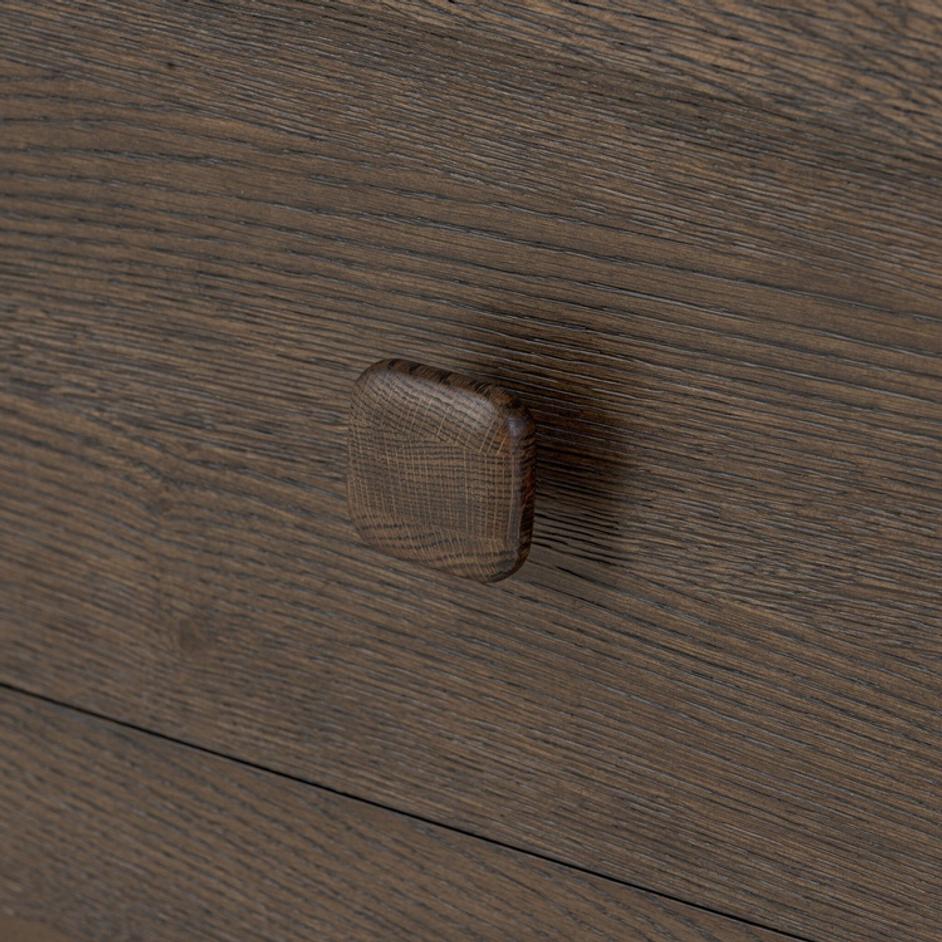 Valen 6 Drawer Dresser - Rustic Brown Oak Veneer by Four Hands