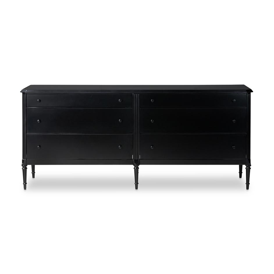 Lendon 6 Drawer Dresser in Black by FOUR HANDS