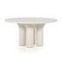 Parra Dining Table In Plaster Molded Concrete by FOUR HANDS