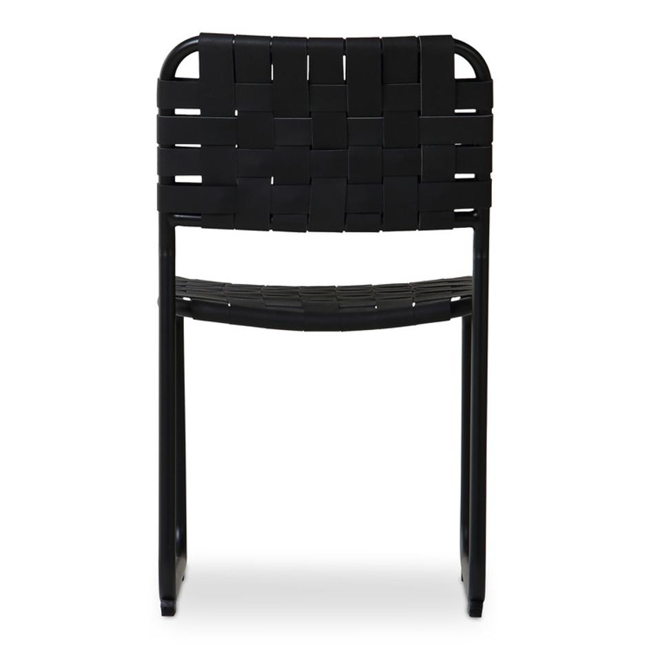Moma Dining Chair Black Leather- Set Of Two by Moes Home