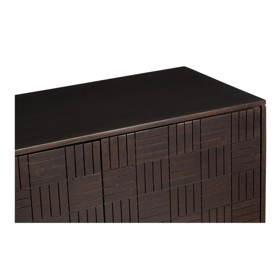 Denman 4 Door Sideboard Dark Brown by Moes Home